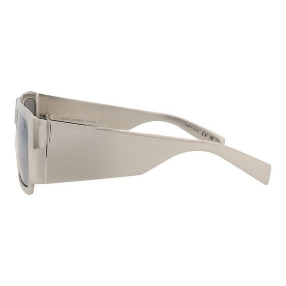 Saint Laurent Unisex Square/Rectangle Silver Silver Silver Fashion Designer - Picture 3 of 4
